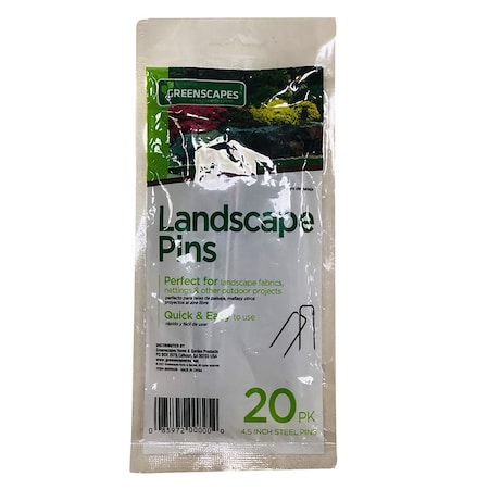 Greenscapes Greenscapes 1 in. W X 4.5 in. L Steel Landscape Fabric Pins 20 pk 85429